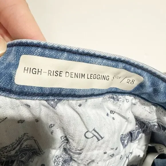 Pilcro & The Letterpress Size 28 Jeans High Rise Denim Leggings by Anthropologie - Picture 5 of 8